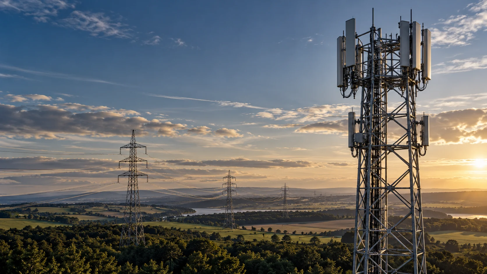 Telekomünikasyon kulesini gösteren temsili görsel